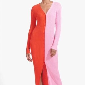 STAUD shoko sweater poppy dress small